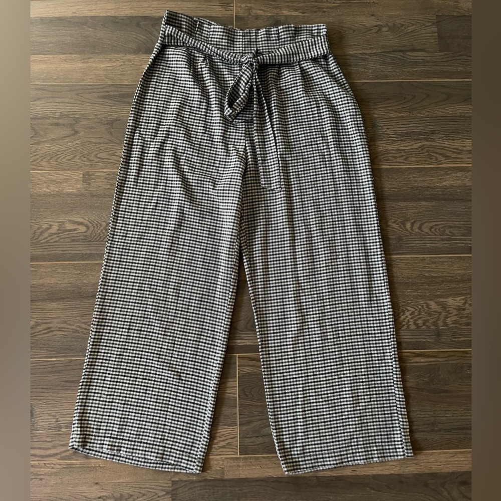 Bebop Black and White Plaid Pants